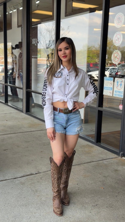 Womens OV Fashion White W/Black