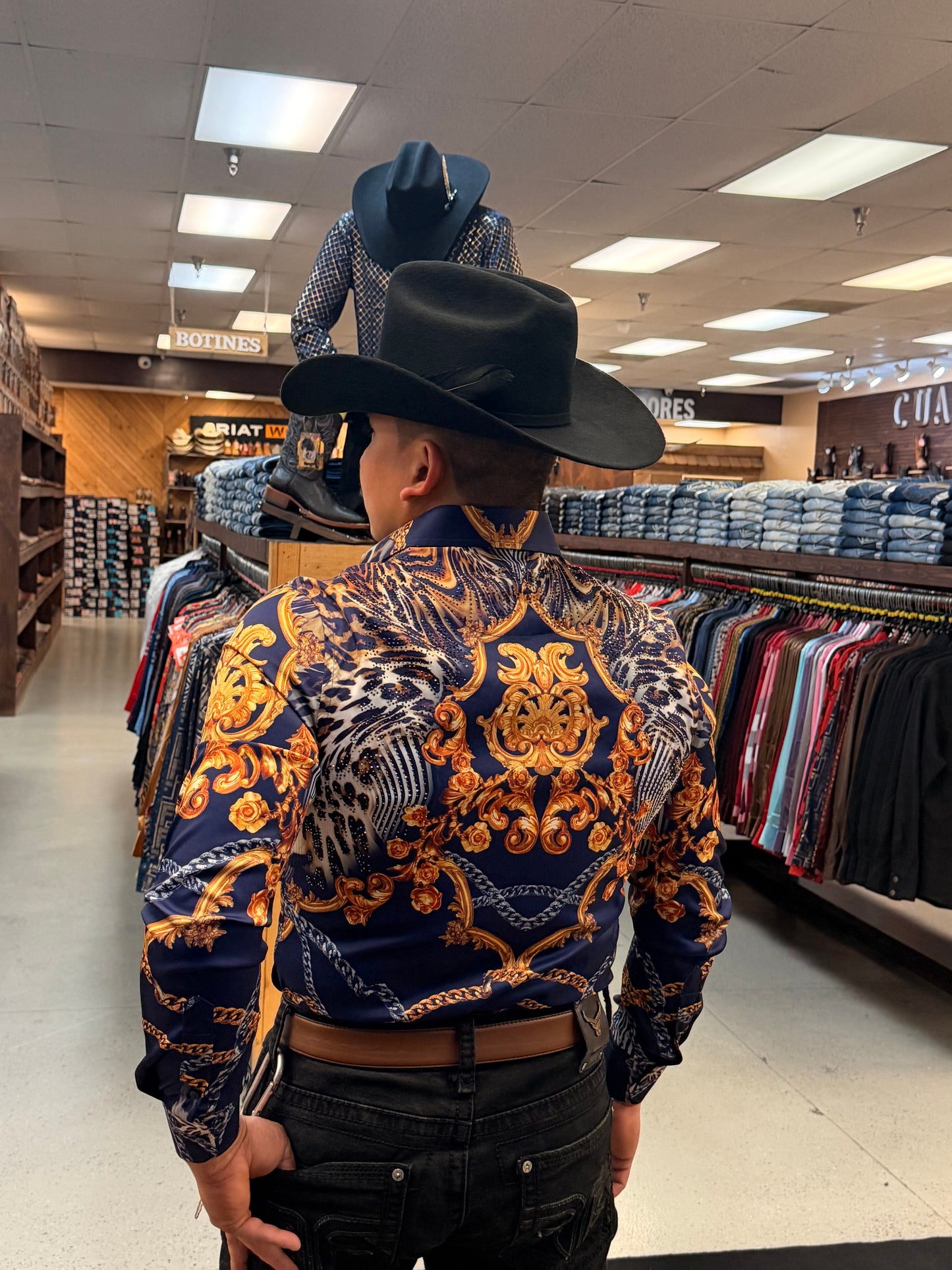 Men shirt blue