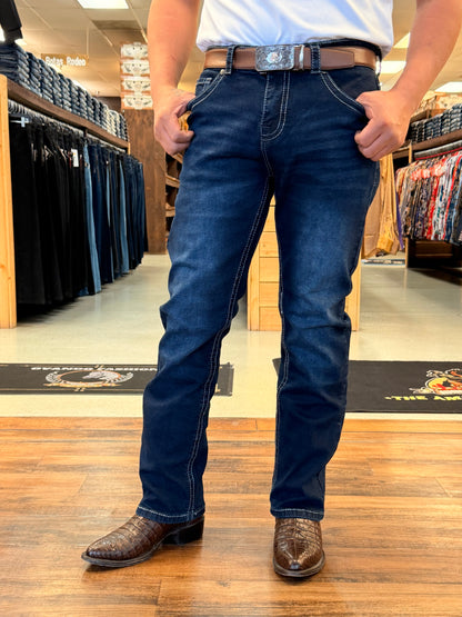 Men Wester jeans Dark Blue