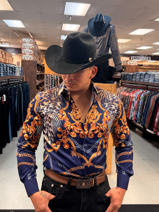 Men shirt blue