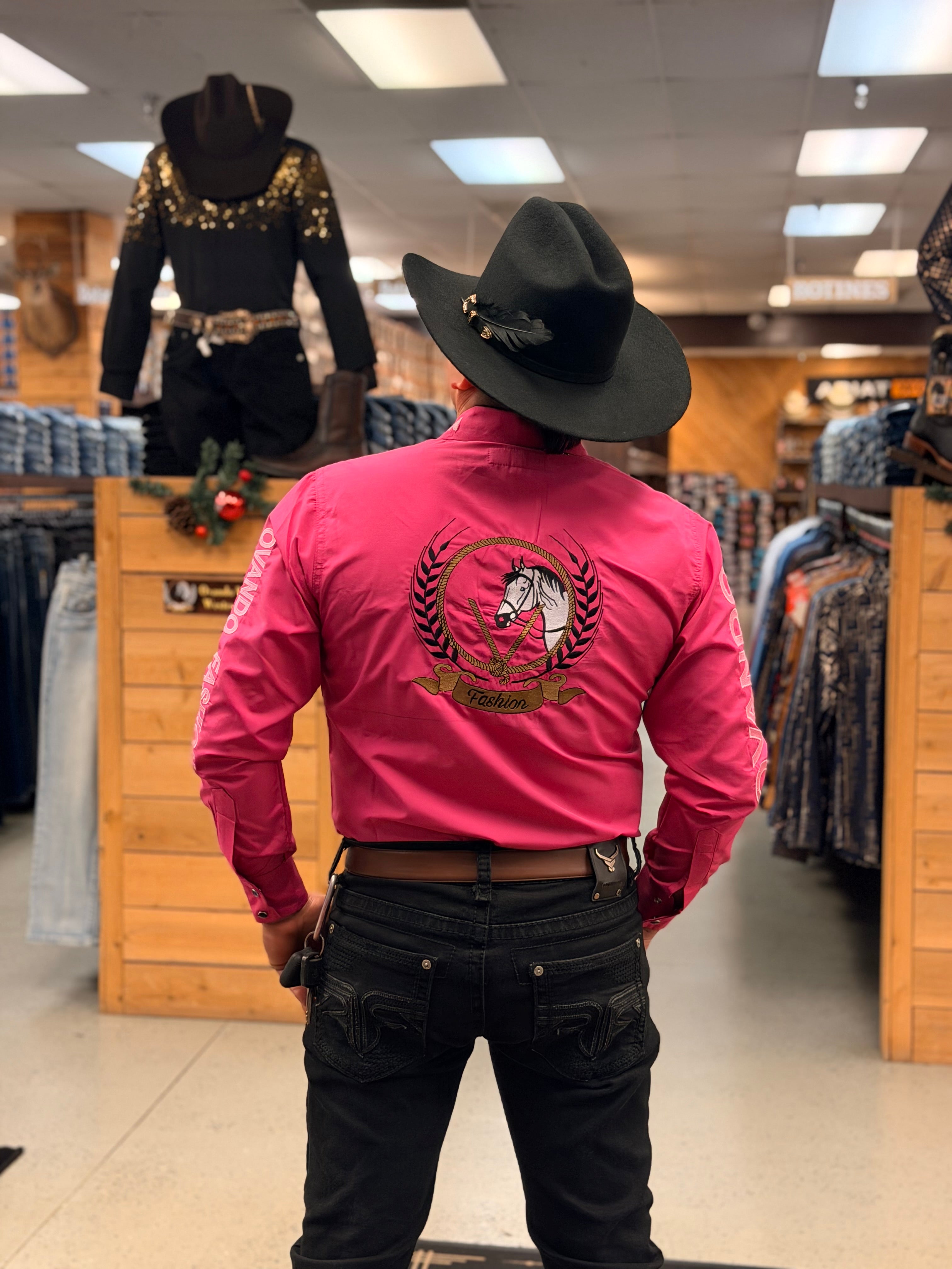 Mens OV Fashion Dark Pink w/Light Pink Letters – Ovando Fashion