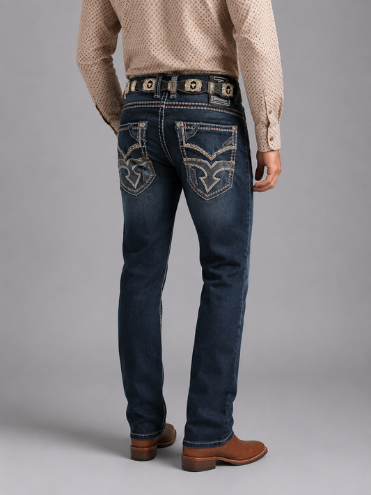 Men’s western Jeans dark blue