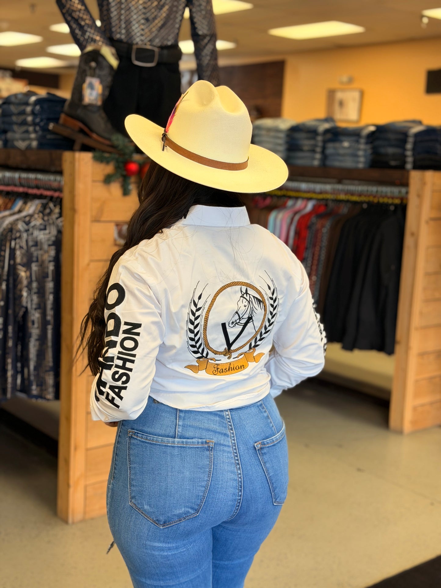 Womens OV Fashion White W/Black