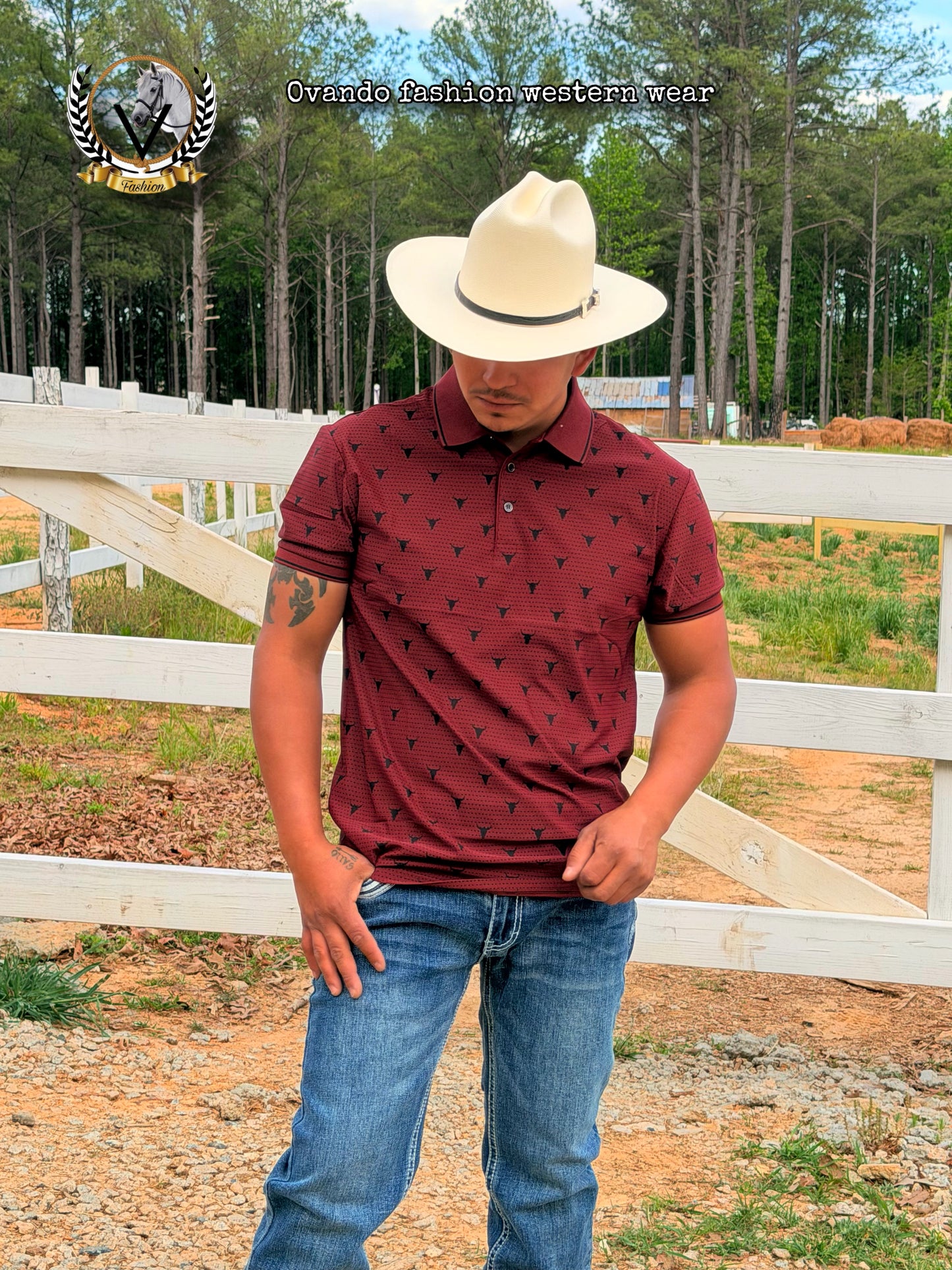 Men polo T -shirt Vino
