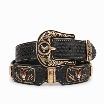 Men’s western belts black gallo