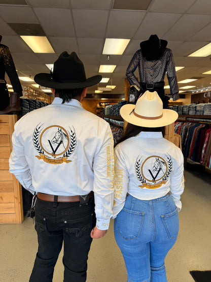 Mens OV Fashion White w/Gold