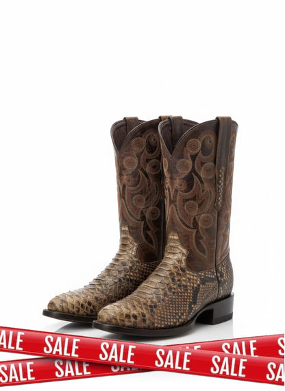 Men western boots oval