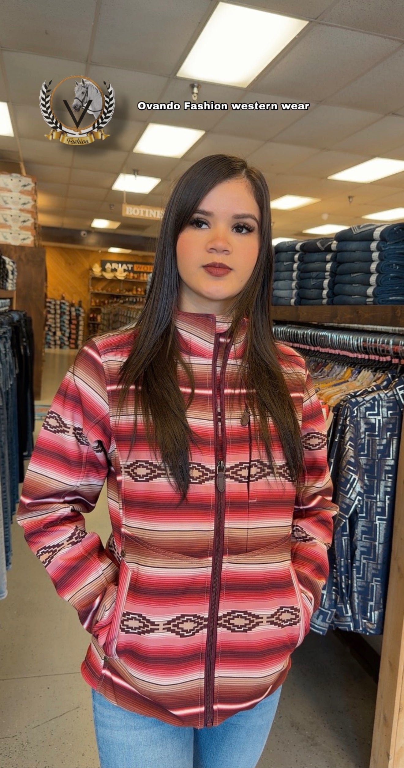 Women’s Blushing Serape Softshell Water Resistant Jacket