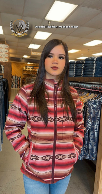 Women’s Blushing Serape Softshell Water Resistant Jacket