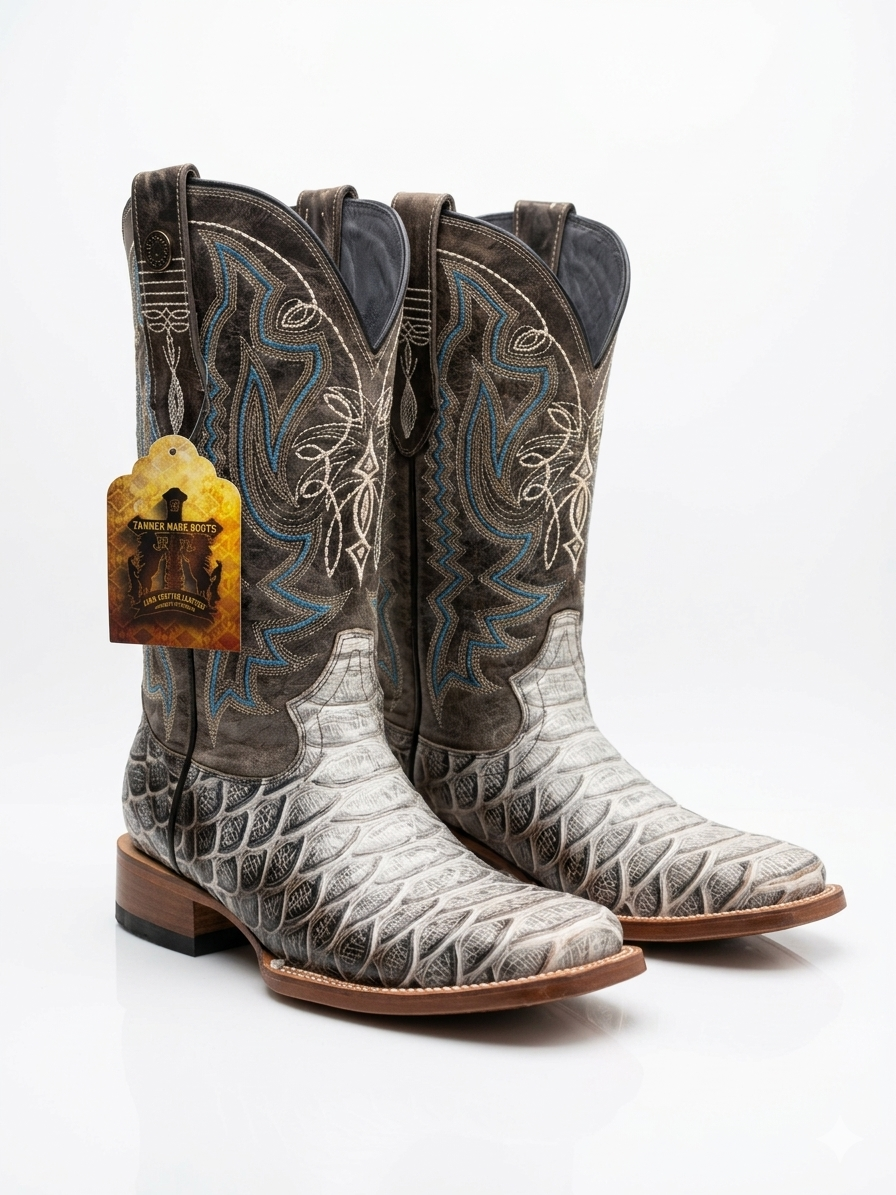 Men's White Rodeo Boots