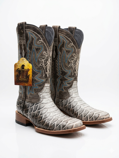 Men's White Rodeo Boots