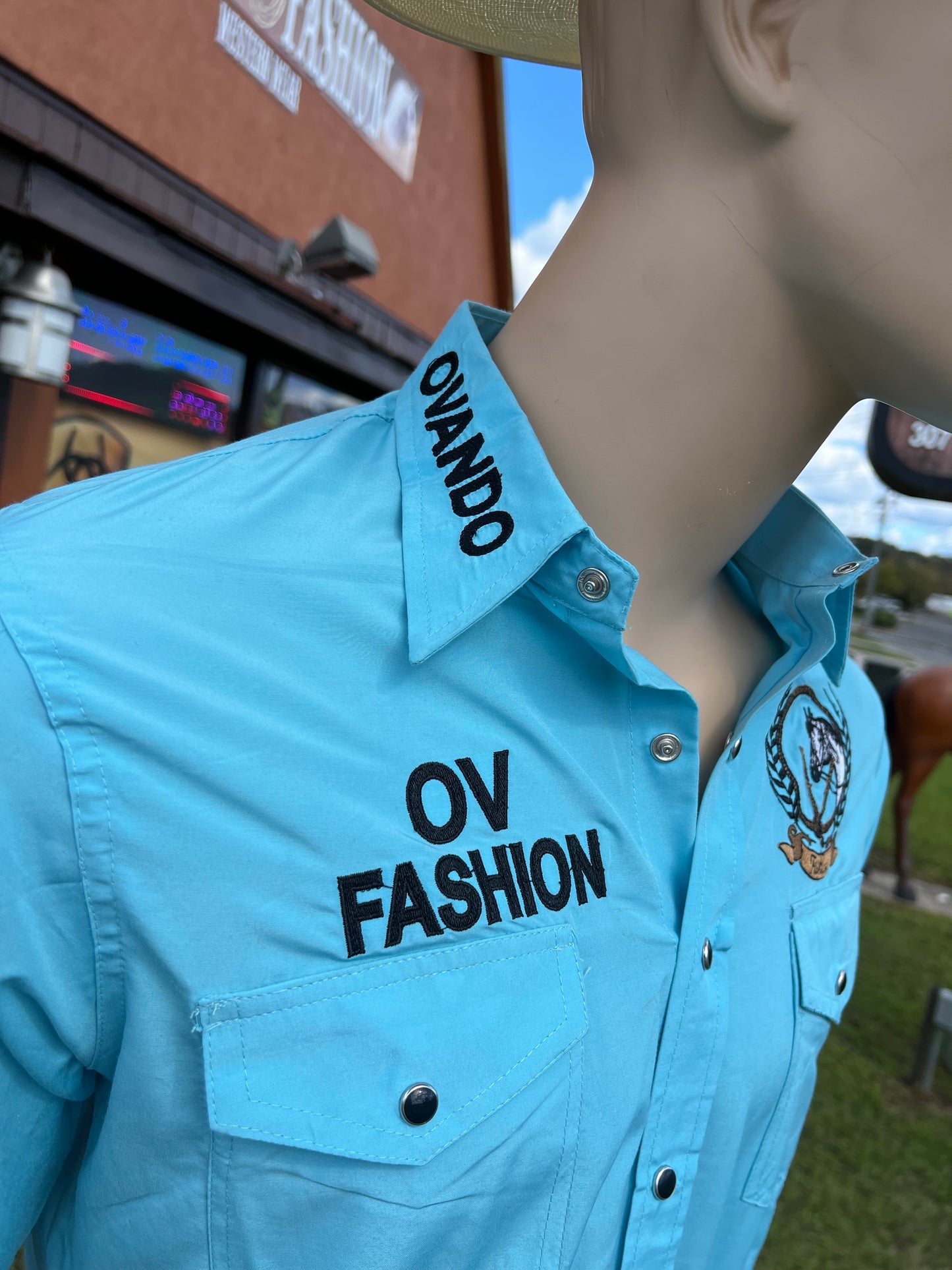 Mens OV Fashion Baby Blue w/Black