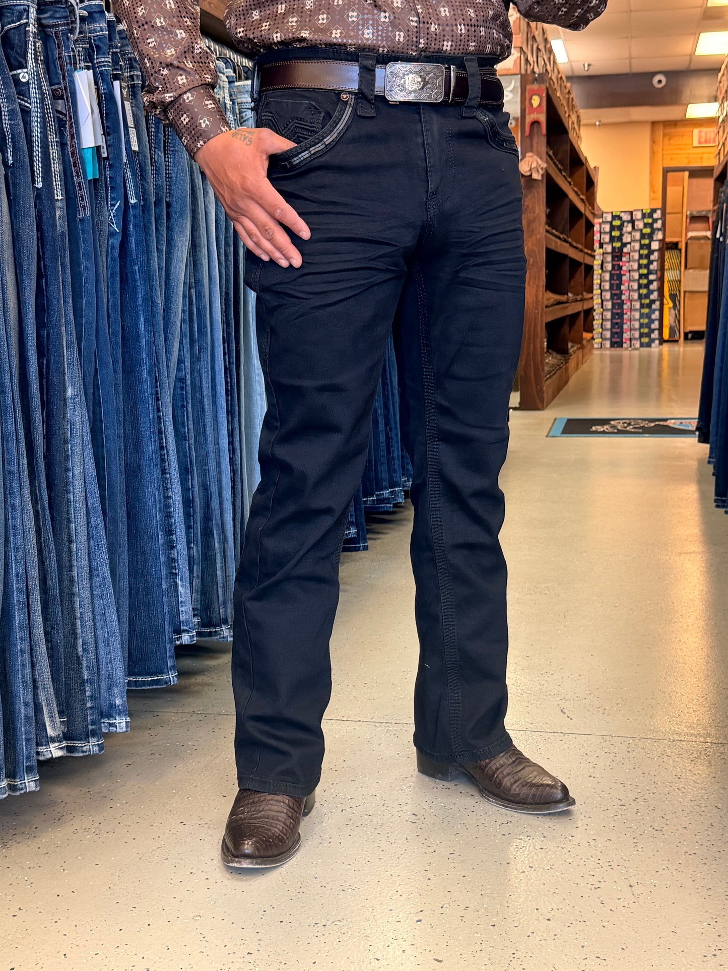 Men jeans black