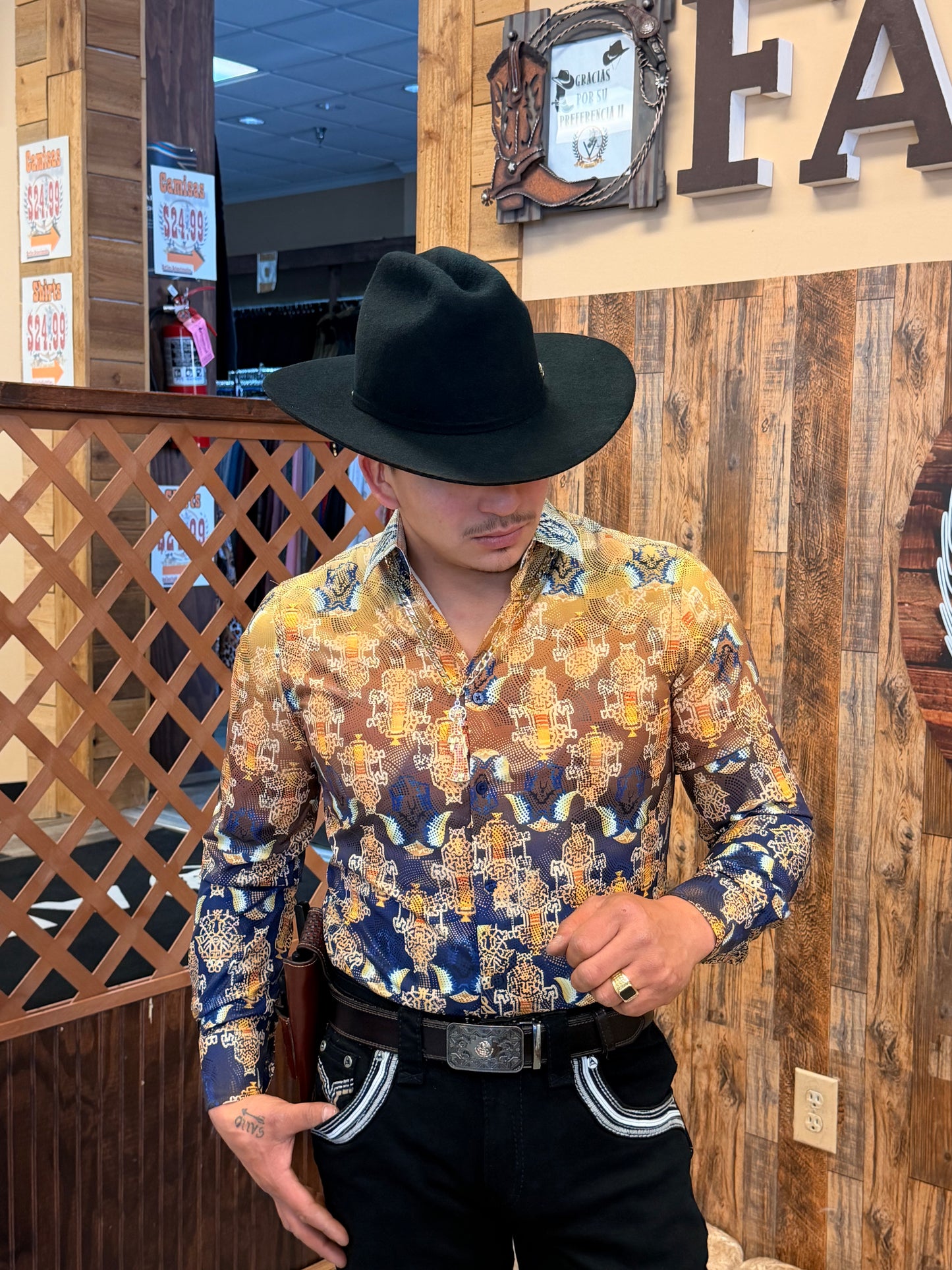 Men western shirt