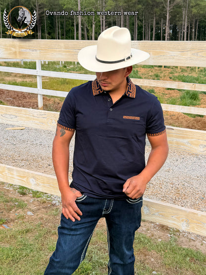 Men Polo shirt Navy #P-2247