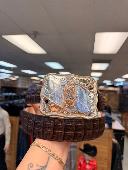 Men western belts Brown With buckle