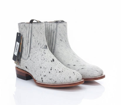 Botín Rodeo Moro Punta Cuadrada con Suela de Cuero