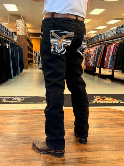 Men western black Jeans