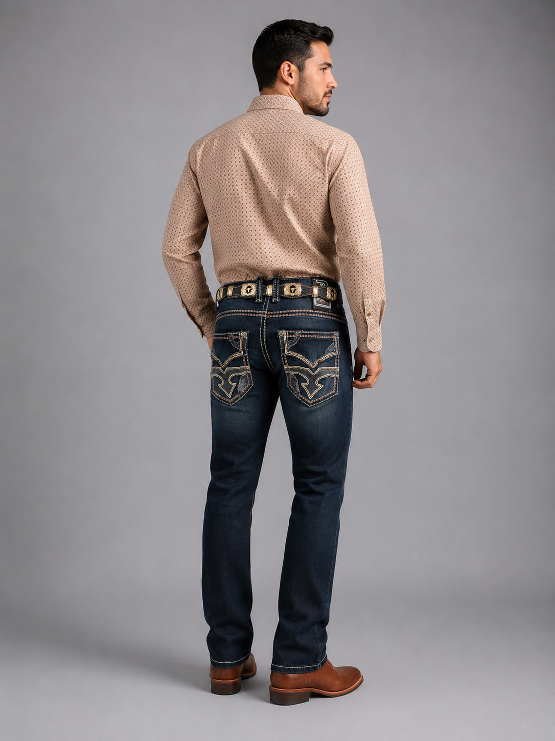 Men’s western Jeans dark blue