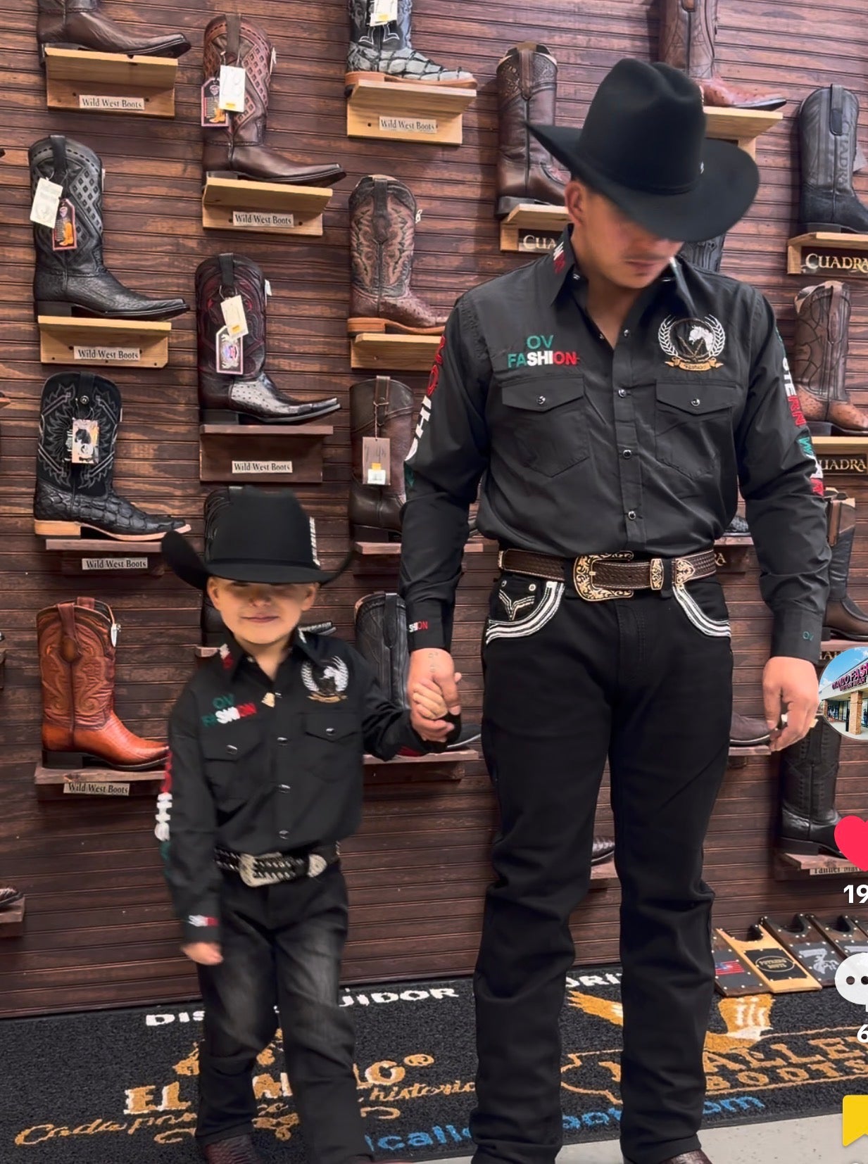 Kids OV Fashion Black w/Mexico Color Letters
