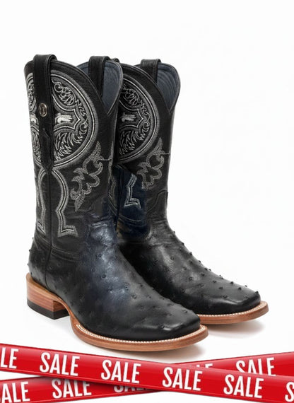 Men western boots black
