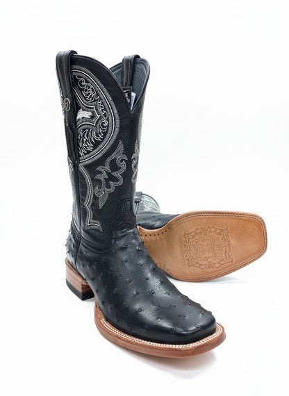 Men western boots black