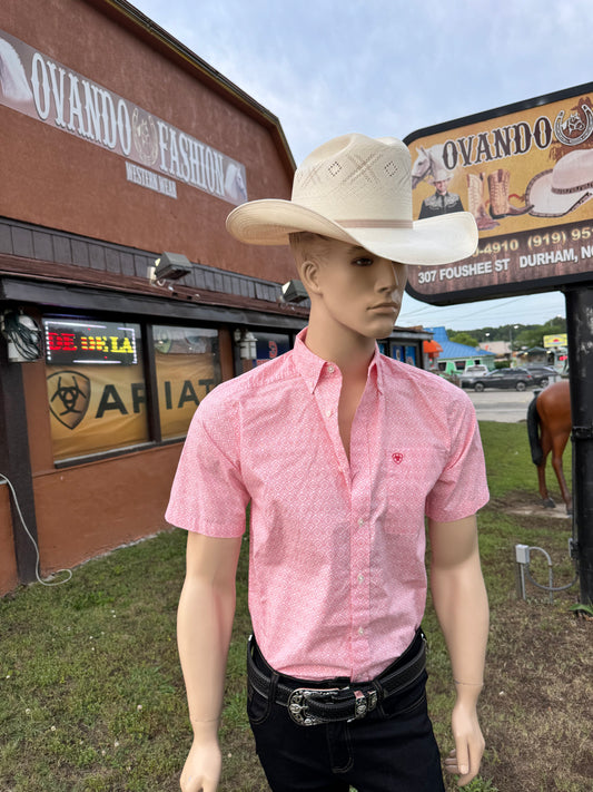 Ariat Kamden Classic Fit Coral Shirt