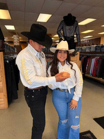 Mens OV Fashion White w/Gold