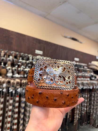 Men western belts brown