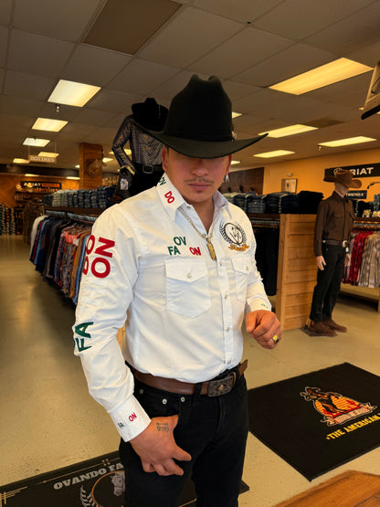 Hombre OV Moda Blanco con Letras de Color México