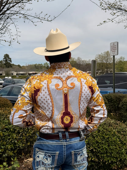 Men western shirts white