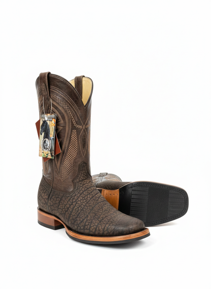 Men boots brow Square toe