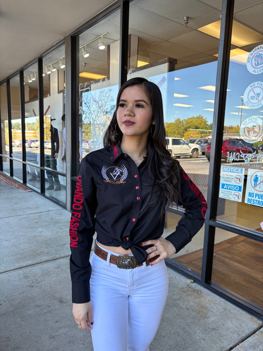 Womens OV Fashion Black W/Red