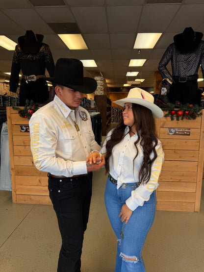 Mens OV Fashion White w/Gold