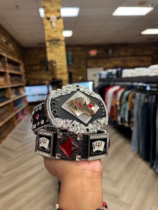 Unisex Western Leather Belts-Buckle Optional