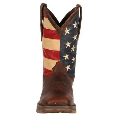 REBEL™ BY DURANGO® USA PULL-ON WESTERN FLAG BOOT