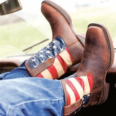 REBEL™ BY DURANGO® STEEL TOE FLAG WESTERN FLAG BOOT