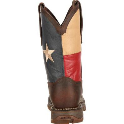 BOTA WESTERN CON BANDERA DE TEXAS CON PUNTA DE ACERO REBEL™ BY DURANGO®