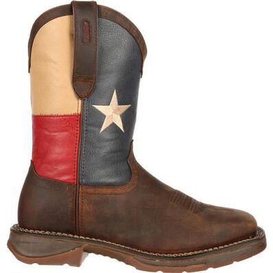 BOTA WESTERN CON BANDERA DE TEXAS CON PUNTA DE ACERO REBEL™ BY DURANGO®