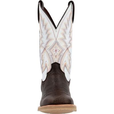 DURANGO® REBEL PRO LITE™ DARK HICKORY & WHITE WESTERN BOOT