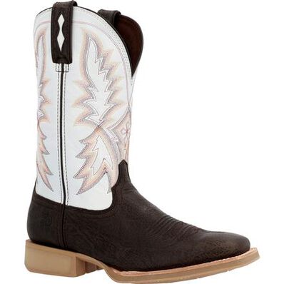 DURANGO® REBEL PRO LITE™ DARK HICKORY & WHITE WESTERN BOOT