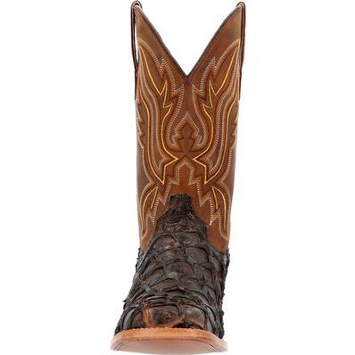 DURANGO® PREMIUM EXOTICS™ DARK BROWN PIRARUCU WESTERN BOOT