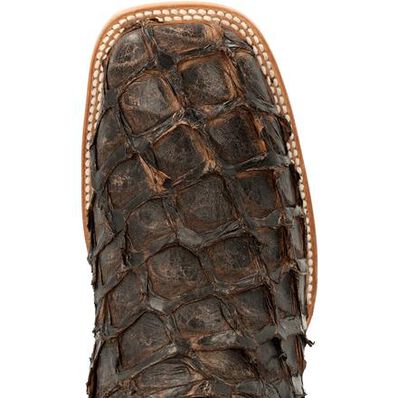 DURANGO® PREMIUM EXOTICS™ DARK BROWN PIRARUCU WESTERN BOOT