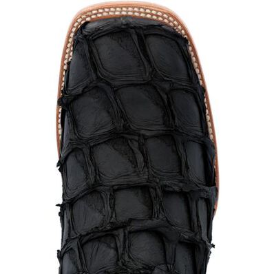 DURANGO® PREMIUM EXOTICS™ MATTE BLACK PIRARUCU WESTERN BOOT