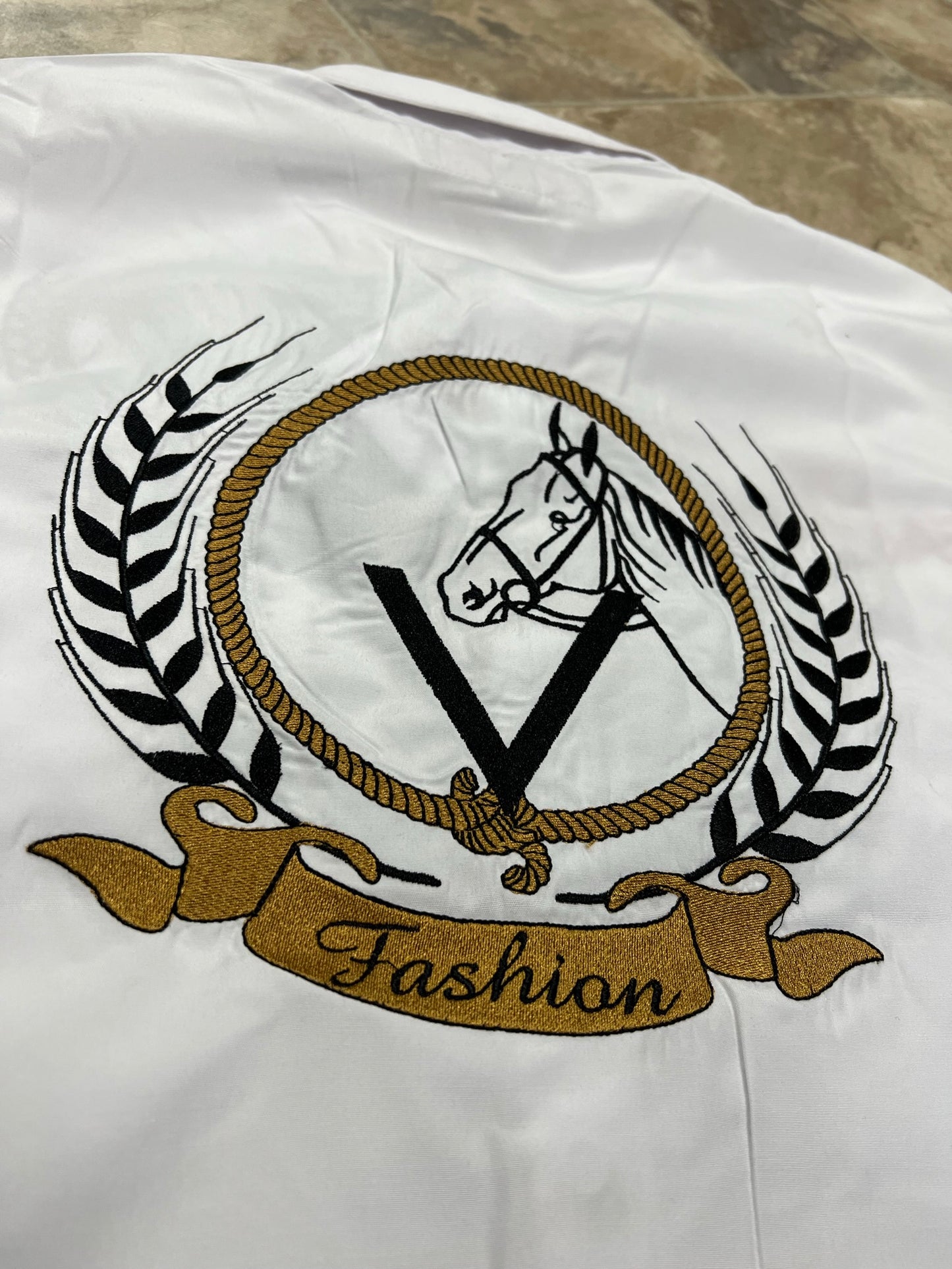 Womens OV Fashion White W/Gold