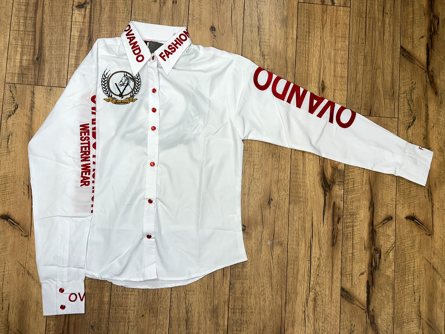 Womens OV Fashion White W/Red