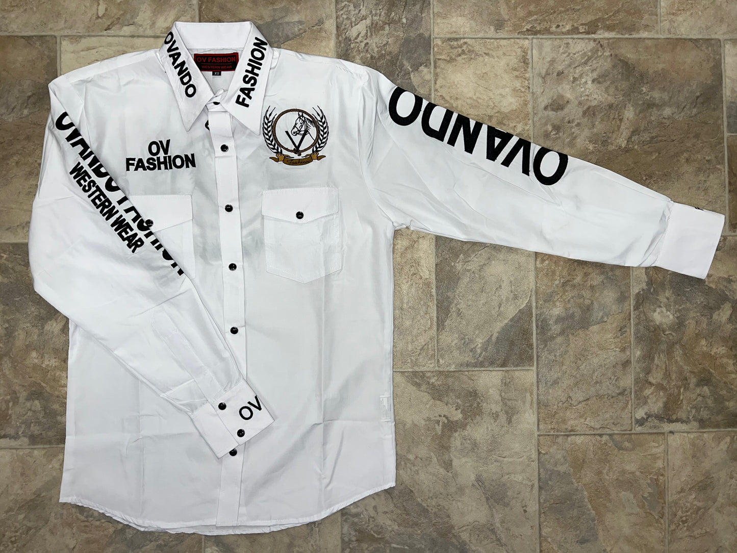 Mens OV Fashion White w/Black