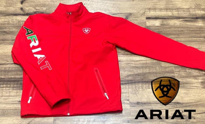 Chaqueta Softshell resistente al agua roja Classic Team MEXICO para mujer