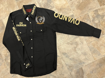 Mens OV Fashion Black w/Gold